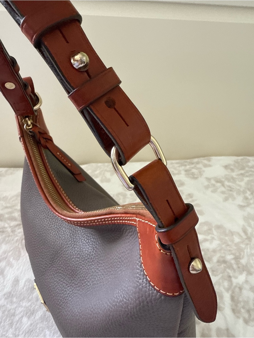 Dooney & Bourke Pebble Grain Hobo Shoulder Bag - Picture 13 of 16